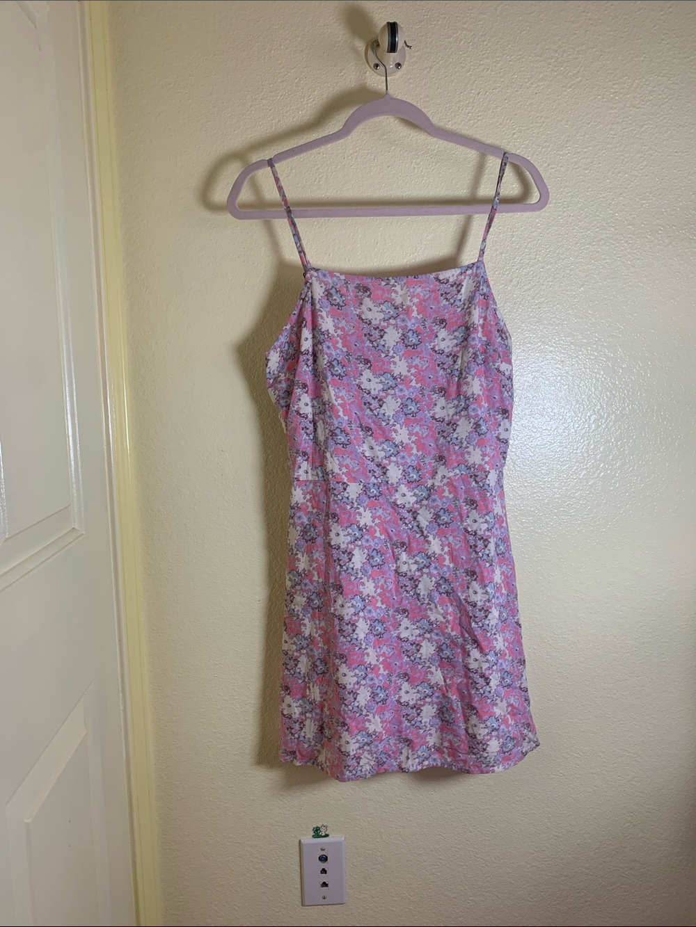 NWT Abound Pink Floral Midi Slip Dress, size M